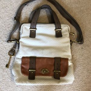 Genuine leather Fossil bag